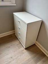 white chest of drawers - pair 43 x 75 x 86cm