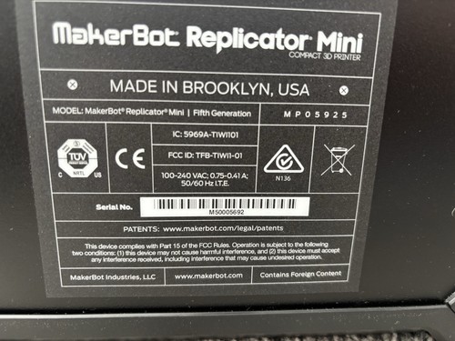 Makerbot mp05925 mini - makerbot,