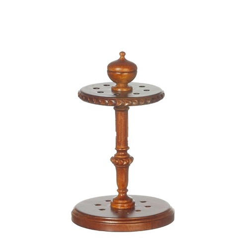 Dolls house cue stand - dolls, walnut