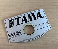 TAMA 90s Vtg RockStar Drum BADGE Logo Plate Emblem Shield Part 576XXX Serial Num