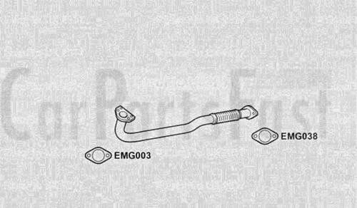 Exhaust front pipe - pipe, fiat