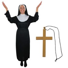 LADIES NUN COSTUME WITH GOLD