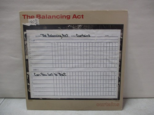 The balancing act - act, curtains