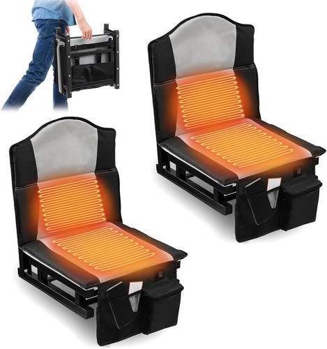Set heated bleacher seat - set, of