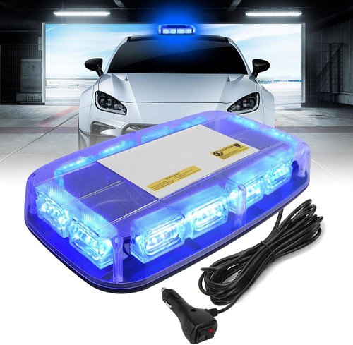 Blue warning flashing - blue, beacon