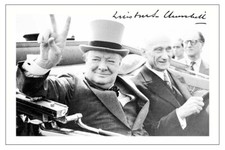 WINSTON CHURCHILL SIGNED PHOTO
