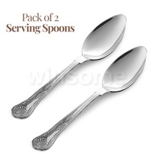 2x Large Serving Spoons Set