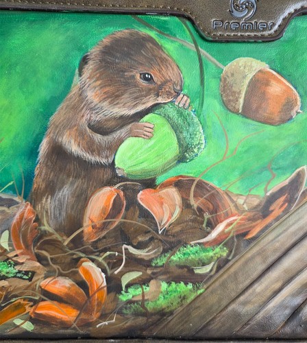 Vole hand painted green - vole,