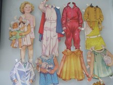 VINTAGE PAPER DOLL AND CLOTHES