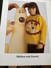  Wallace And Gromit Sweater Knitting Pattern Age 6-13yrs
