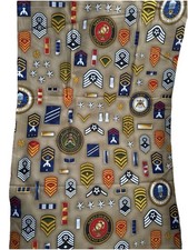 Military Fabric Lot US ARMY US