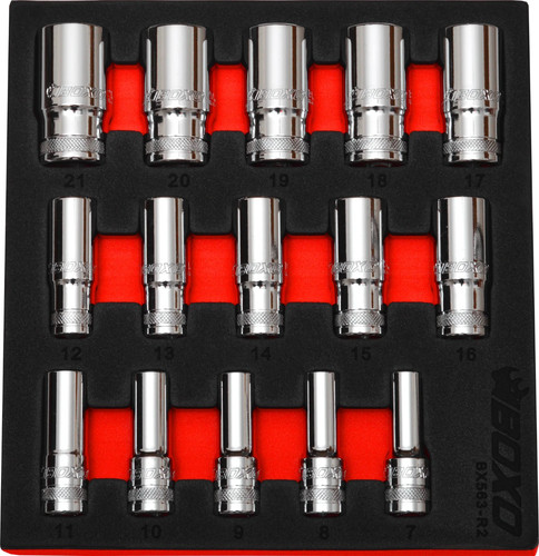 Boxo drive 15pc semi - boxo, 3/8"