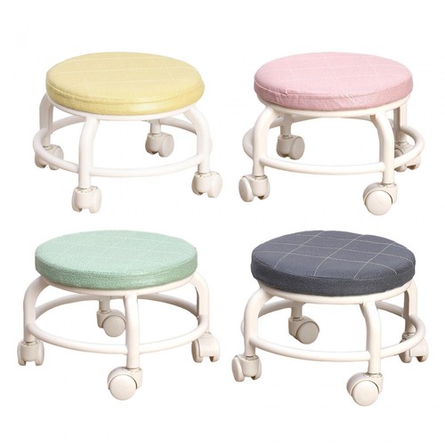 Low round roller seat - low, stool
