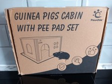 Pawchie Guinea Pig Cabin With Pee Pad Set 30 X 24 X 18 Cm