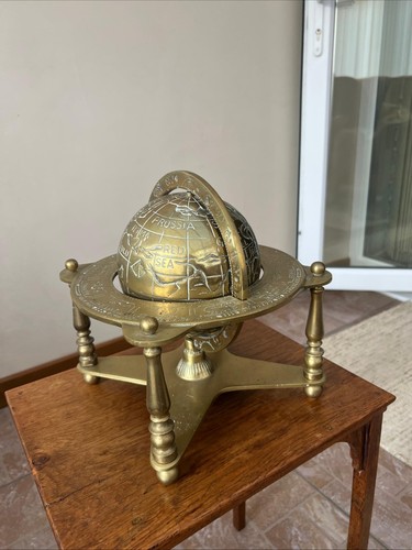 Globe vintage solid - brass, desk