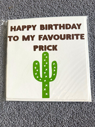Funny birthday greeting - greeting, card