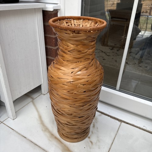 Rattan floor vase - floor,
