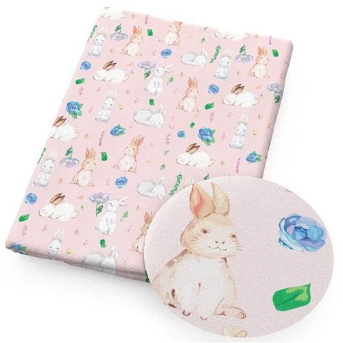 Easter bunny fabric 100 - easter,