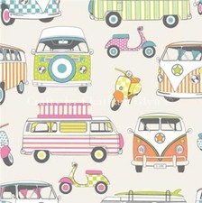 Happy Campers Scooter Moped Camper Van TuttiFrutti Lifestyle Cotton Craft