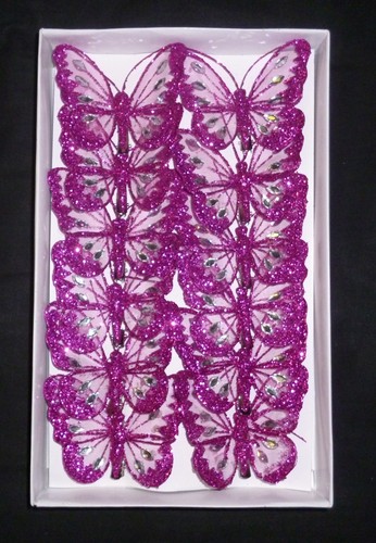 8cm x12 decorative glitter - x12,