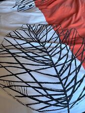 Black Leaf A Fragonard Design by Lucienne Day Duvet set,  Mid-century style