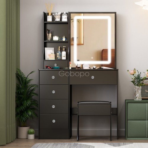 Drawers dressing table black - drawers,