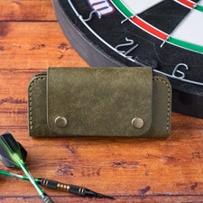 Personalised Leather Dart Case