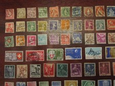 Swiss stamps; 200 different used, great collection builder, as 9 photos