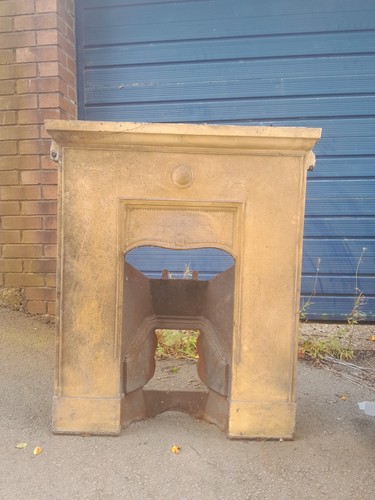 Cast iron fireplace - cast, surround