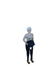 Nude pregnant statuette