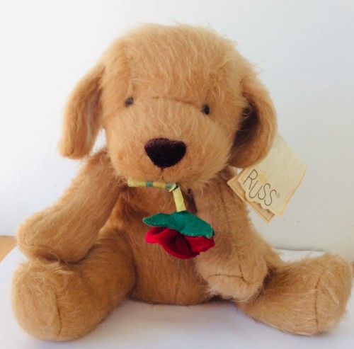 Russ berrie puppy dog - dog, rose