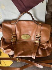 MULBERRY ALEXA - Oversized Authentic Leather Mulberry Alexa Handbag (Chestnut)