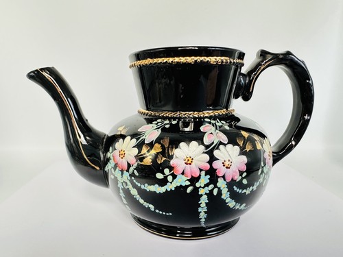Antique jackfield jet ware - antique, jet-ware