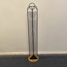Vintage CD Stand Rack Black