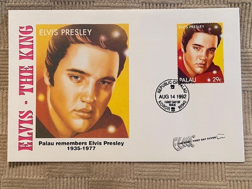 Elvis stamp envelope first - stamp,