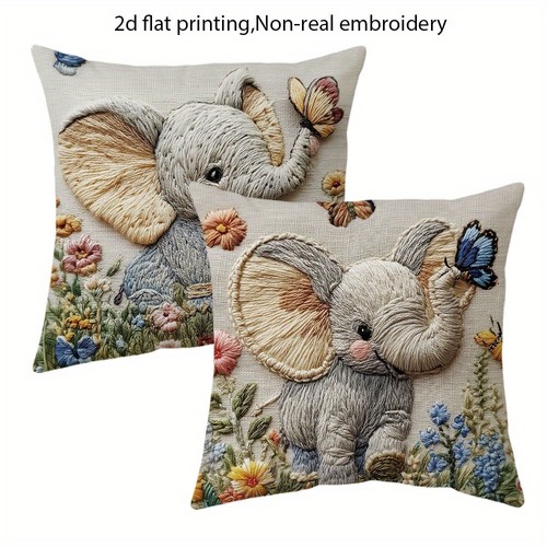 Pack cute elephant pillow - elephant,
