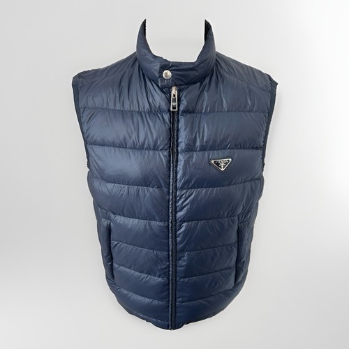 Prada blue nylon triangle - nylon,