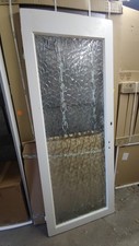 3x Thick Mottled Glass Door -