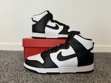 BRAND NEW Nike Dunk Hi Retro - Black/White - UK Size 7.5 (EU 42)