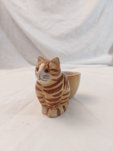 Quail pottery ginger tabby - tabby, cat