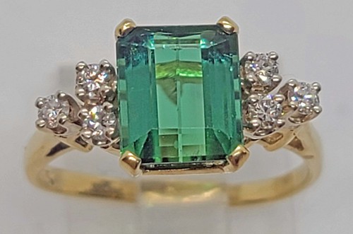 18k gold emerald cut - 18k,