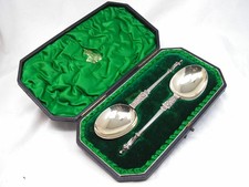 ANTIQUE PAIR OF CASED