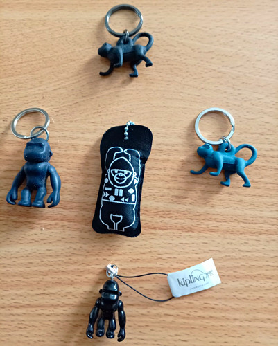 Kipling monkey keyring charm - monkey,