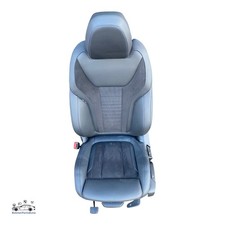 BMW I4 G26 Seat M Sport Heated Half Leather Front Left Side Black Blue Stitched