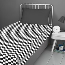 Beckett Stripe Children Kid Duvet Cover Bedroom Collection By Bedlam Black/White