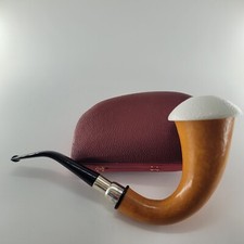 XL 9MM Filtered Genuine Natural African GOURD Calabash Block Meerschaum Pipe 110
