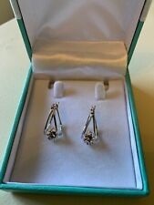 Diamonique Cubic Zirconia Sterling Silver Earrings