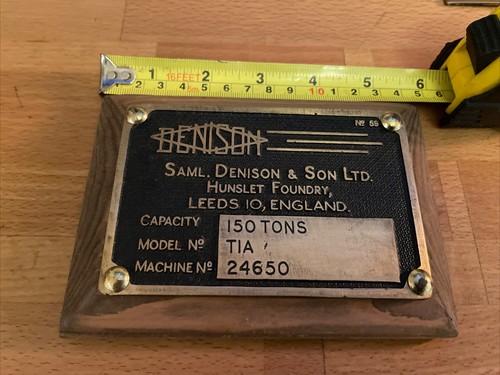 Vintage railway sign denison - sign,