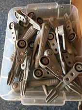 Vintage Art Deco Copper Clipper  Stair Carpet Runner Gripper Holders Clips x 23