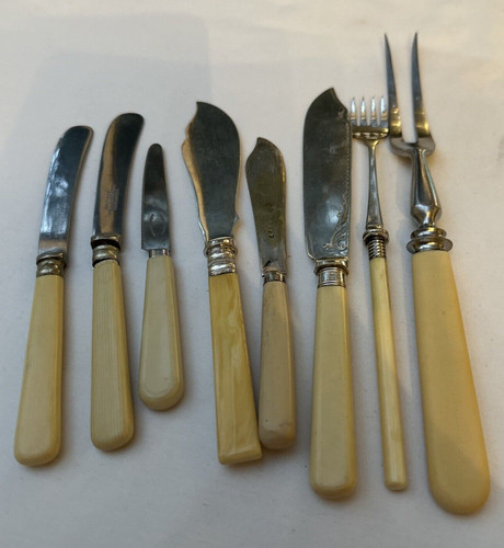 Job lot antique cutlery - lot,